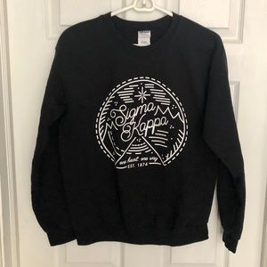 Black Sigma Kappa Crew Neck